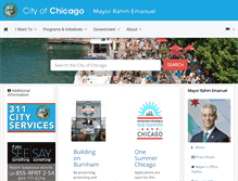 Tablet Screenshot of cityofchicago.org